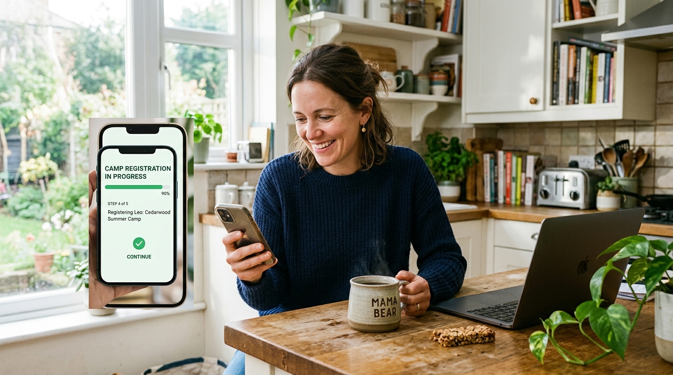 Mobile Parent Registration at Home